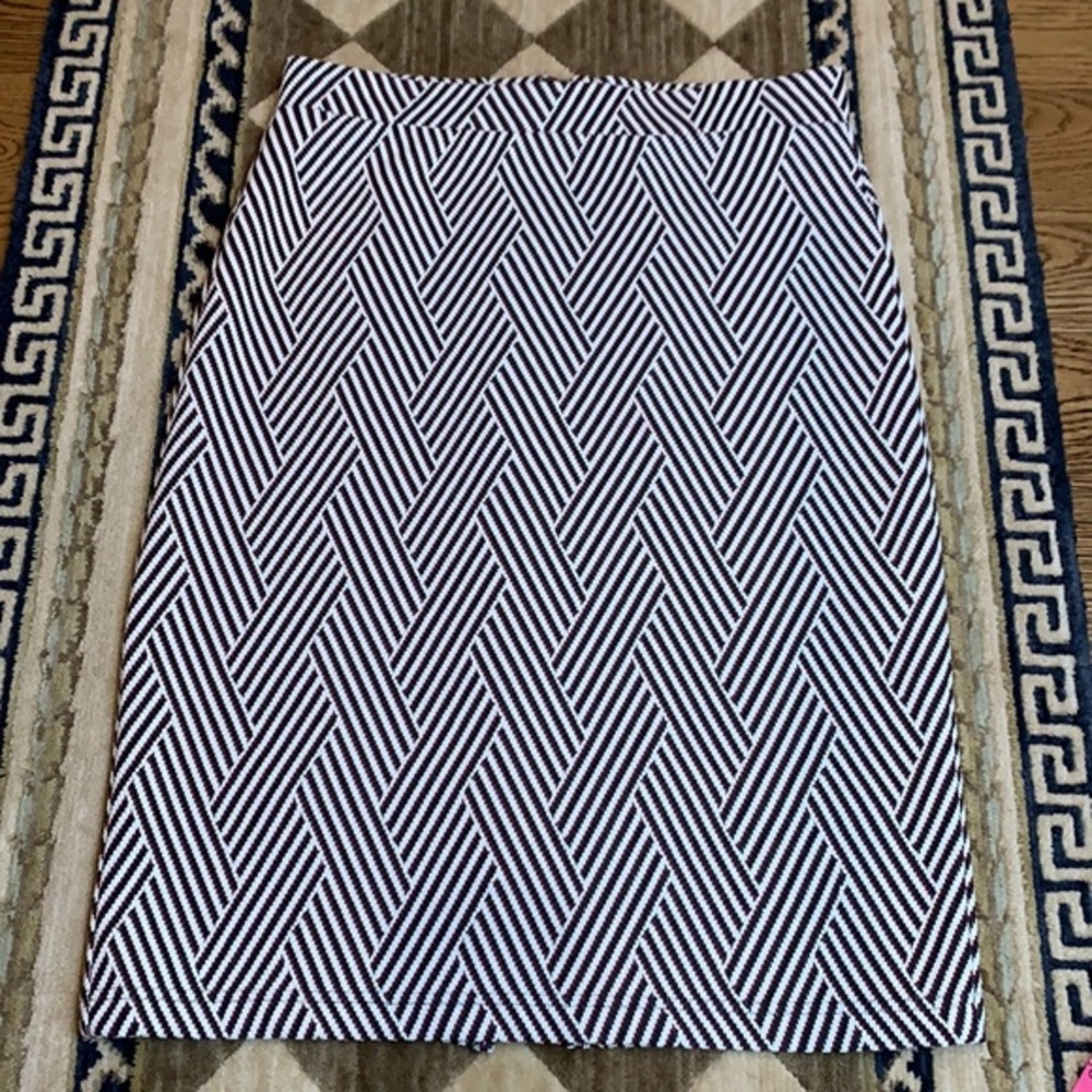 Maeve Anthropologie chevron pencil skirt